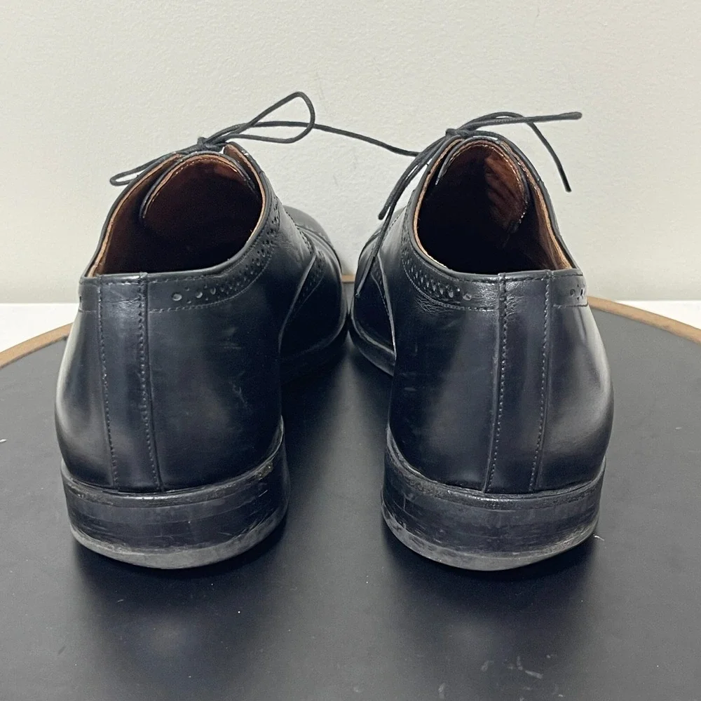 Allen Edmonds Van Ness Men 8 Cap Toe Oxford Black Leather Dress Shoes Classic
